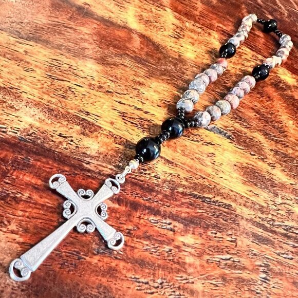 Natural Stone Chaplet Rosary - Picture 1 of 11